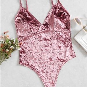 NWOT Velvet Bodysuit